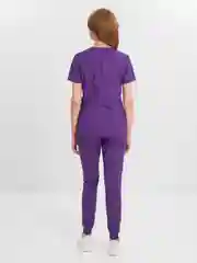 Фиолетовый медицинский костюм, женский