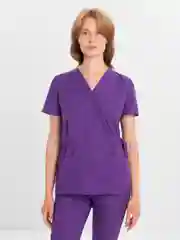 Фиолетовый медицинский костюм, женский