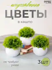 Мятный набор искусственных растений из 3х шт / Растения / Растение / цветок