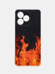 Силиконовый чехол на Realme C53/C51/Note 50 / Реалми С53/С51/Нот 50 прозрачный, с рисунком