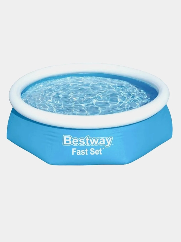 Бассейн надувной детский / взрослый Bestway Fast Set, 244 х 61 см, 1880 л