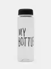 Черный бутылка для воды, 500 мл, My bottle, 19.5 х 6 см, термочехол в комплекте