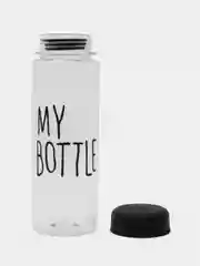 Черный бутылка для воды, 500 мл, My bottle, 19.5 х 6 см, термочехол в комплекте