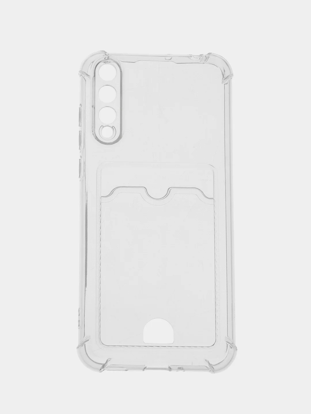 Прозрачный чехол для Huawei Honor Y8P / Honor 30i (Хонор у8п / 30 ай),с карманом для карт,прозрачный
