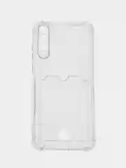 Прозрачный чехол для Huawei Honor Y8P / Honor 30i (Хонор у8п / 30 ай),с карманом для карт,прозрачный