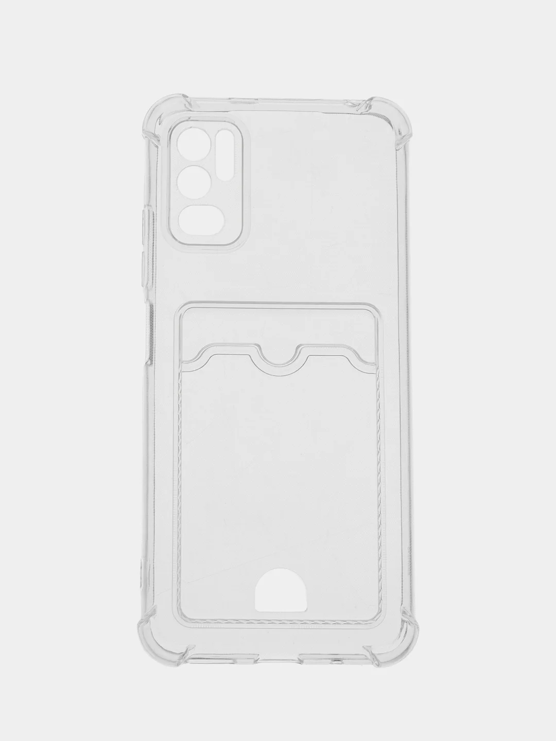 Прозрачный чехол для Xiaomi Poco M3 Pro / Note 10T Поко М3 Про/Нот 10Т,с карманом для карт,прозрачный