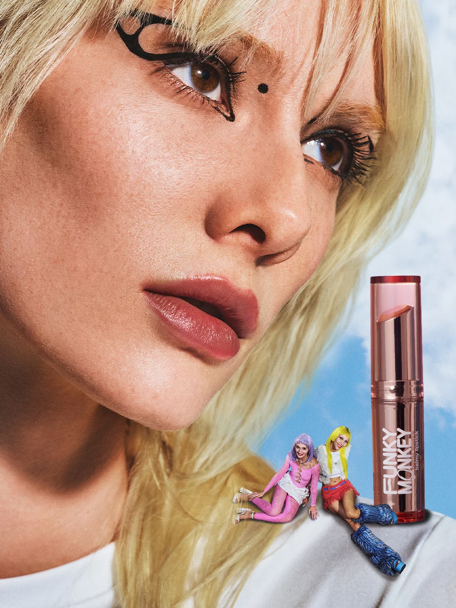 Помада - бальзам для губ Funky Monkey Balmy lipstick Тон 02 розовый нюд