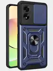 Темно-синий чехол противоударный armors для Oppo A78 4G / Оппо А78 4G с защитой камеры