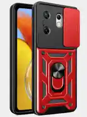 Красный чехол противоударный armors для Infinix Zero 30 4G / Инфиникс Зеро 30 4G с защитой камеры