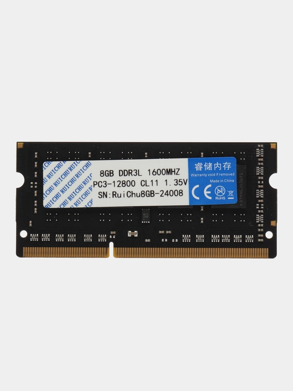 Оперативная память для ноутбука SODIMM DDR3 8Gb PC12800 1600MHz