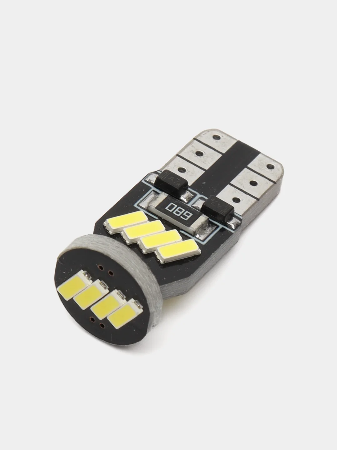 Автомобильные светодиодные лампы LED T10 W5W, яркий белый свет, 2 шт