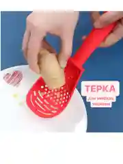 Красный шумовка ложка поварская универсальная 6 в 1 кулинарная