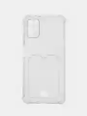 Прозрачный чехол для Xiaomi Poco M3 (Сяоми Поко М3), с карманом для карт, прозрачный