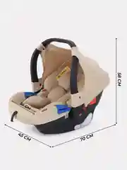 Бежевый автокресло MOWBaby UB516 STEP, группа 0+ (0-13 кг)