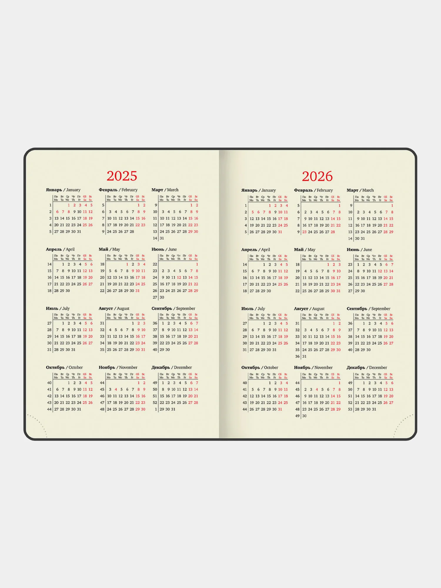 Ежедневник датированный 2025 Brauberg, планер планинг записная книжка А5, под кожу