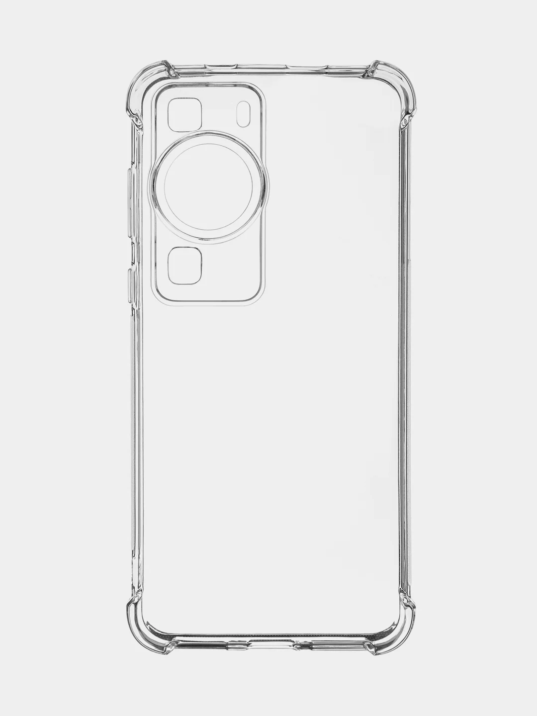 Прозрачный противоударный чехол для Huawei P60, P60 Pro силиконовый BROSCORP с усиленными углами