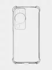 Прозрачный противоударный чехол для Huawei P60, P60 Pro силиконовый BROSCORP с усиленными углами