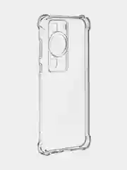 Прозрачный противоударный чехол для Huawei P60, P60 Pro силиконовый BROSCORP с усиленными углами