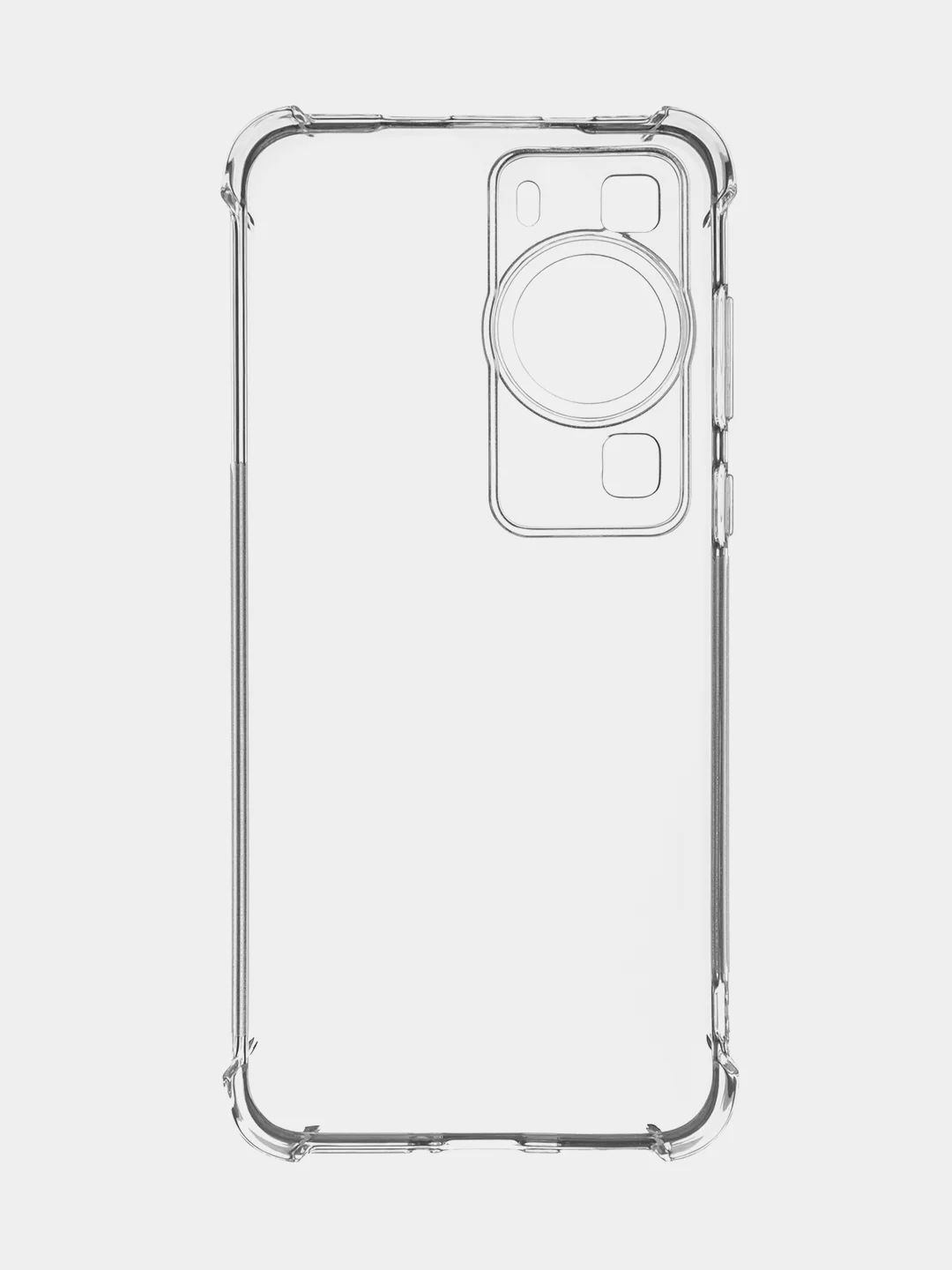 Прозрачный противоударный чехол для Huawei P60, P60 Pro силиконовый BROSCORP с усиленными углами