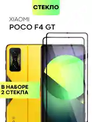Прозрачный 1-2 шт Стекло для Poco F4 GT защитное BROSCORP прозрачное с олеофобным покрытием и рамкой