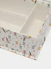 Шкатулка для рукоделия средняя, 205 x 145 х 75 мм. "Ножницы", белый