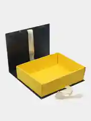 Подарочная коробка-книжка с лентами, 24.5 x 19 x 7 см, "очарование", синий