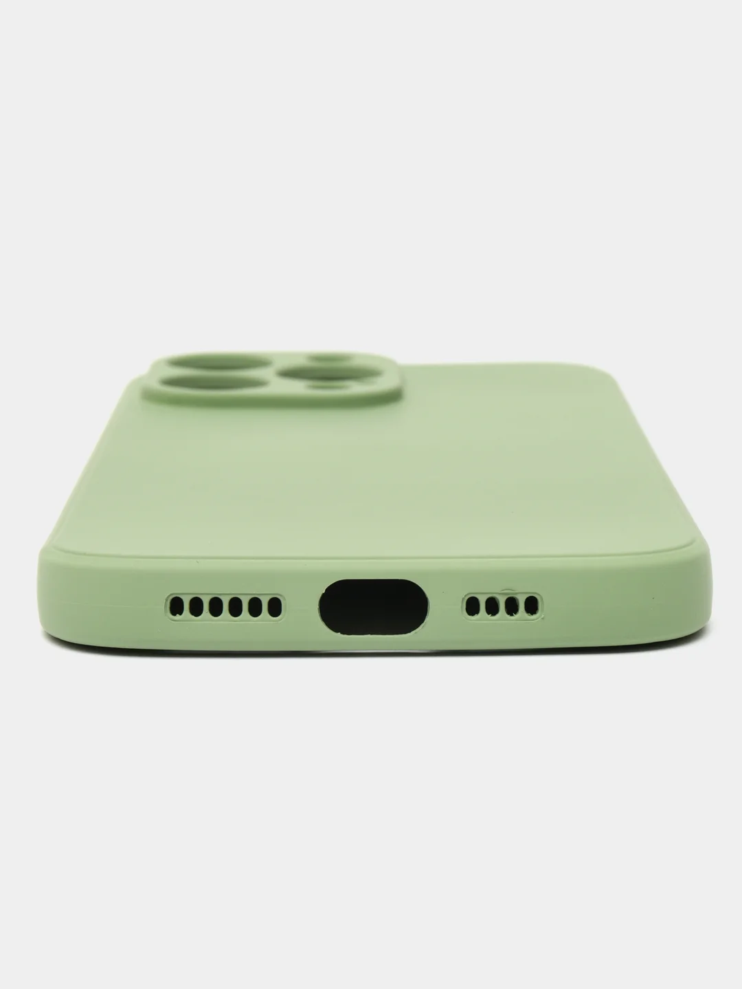 Чехол-накладка Krutoff Silicone Case для iPhone 14 Pro Max зелёный