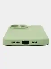 Чехол-накладка Krutoff Silicone Case для iPhone 14 Pro Max зелёный