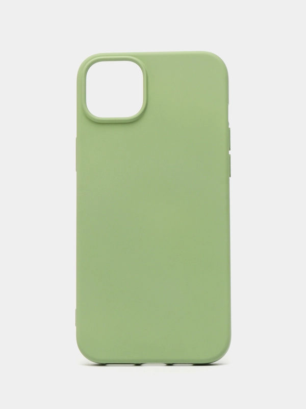 Чехол-накладка Krutoff Silicone Case для iPhone 15 Plus зелёный