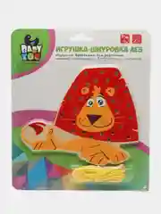 Желтый шнуровка  деревянная Bondibon Baby You