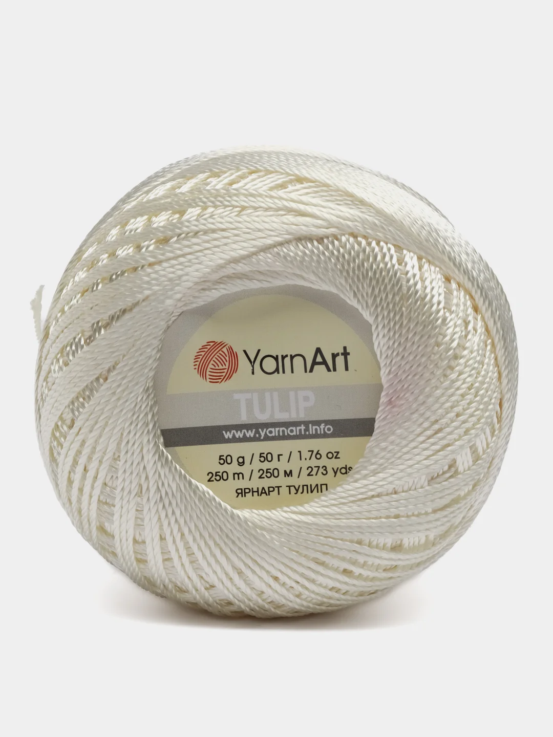 Белый пряжа YarnArt Tulip набор 6 штук
