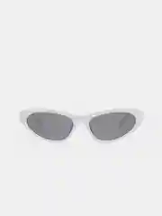 Белый солнцезащитные очки Eyewear Twist в оправе кошачий глаз Итальянского дизайна