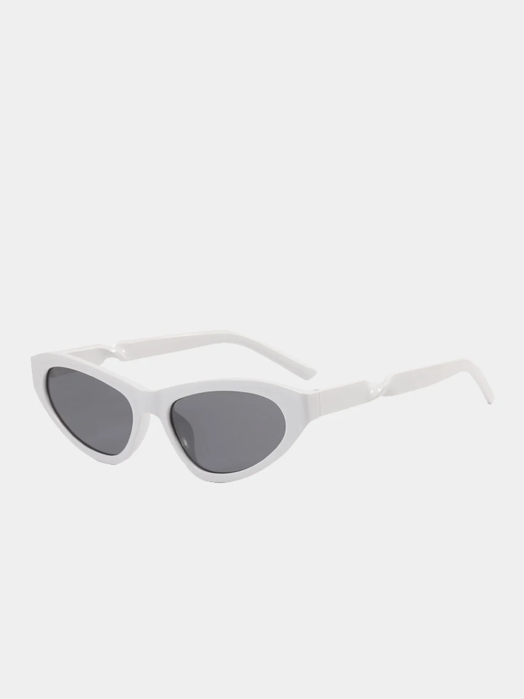 Белый солнцезащитные очки Eyewear Twist в оправе кошачий глаз Итальянского дизайна