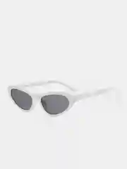 Белый солнцезащитные очки Eyewear Twist в оправе кошачий глаз Итальянского дизайна