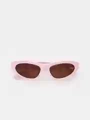 Розовый солнцезащитные очки Eyewear Twist в оправе кошачий глаз Итальянского дизайна