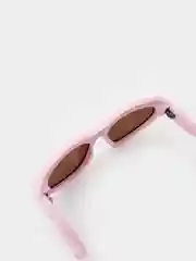 Розовый солнцезащитные очки Eyewear Twist в оправе кошачий глаз Итальянского дизайна