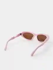 Розовый солнцезащитные очки Eyewear Twist в оправе кошачий глаз Итальянского дизайна
