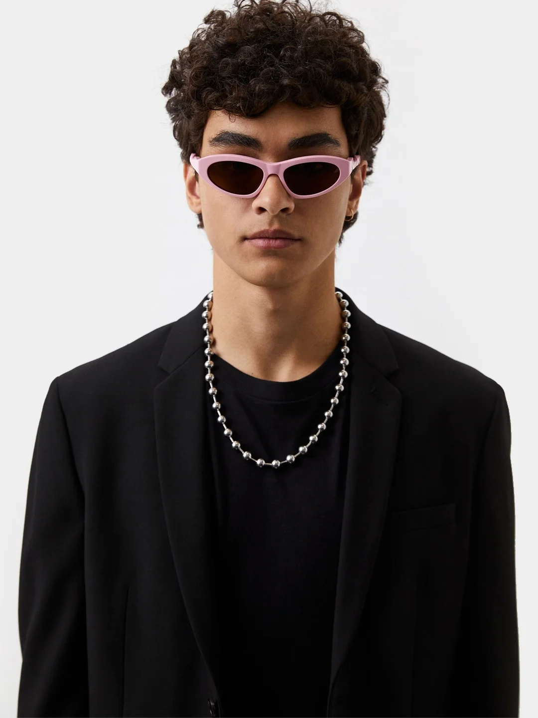 Розовый солнцезащитные очки Eyewear Twist в оправе кошачий глаз Итальянского дизайна