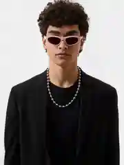 Розовый солнцезащитные очки Eyewear Twist в оправе кошачий глаз Итальянского дизайна