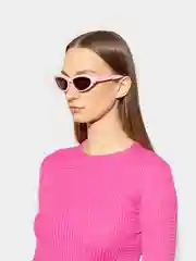 Черный солнцезащитные очки Eyewear Twist в оправе кошачий глаз Итальянского дизайна