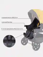 Желтый коляска детская RANT basic "RIVA" PW