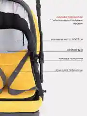 Желтый коляска детская RANT basic "RIVA" PW