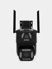 Камера видеонаблюдения WiFi уличная, с двойным объективом, 4G SIM-картой