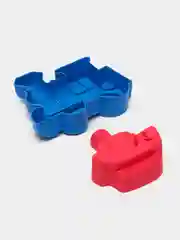 Красный набор для игр в песке, 7 предметов, ведерко, лопатка,формочки