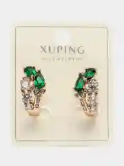 Зеленый серьги XUPING гипоаллергенный медицинский сплав