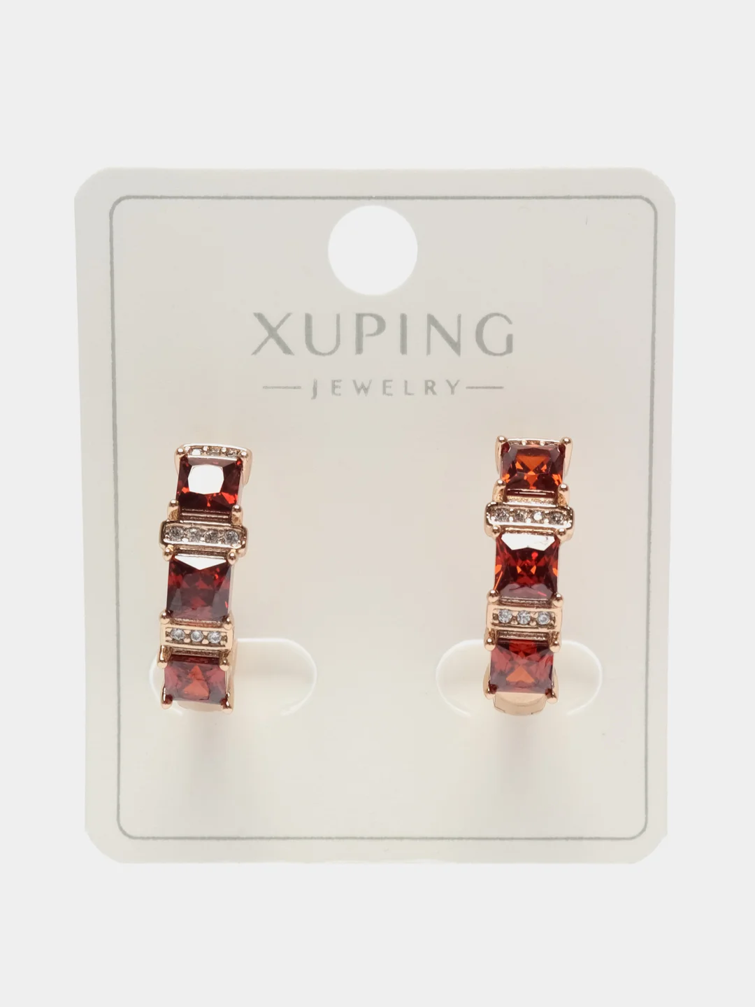 Красный серьги Xuping гипоаллергенный медицинский сплав