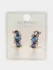Фиолетовый серьги Xuping гипоаллергенный медицинский сплав