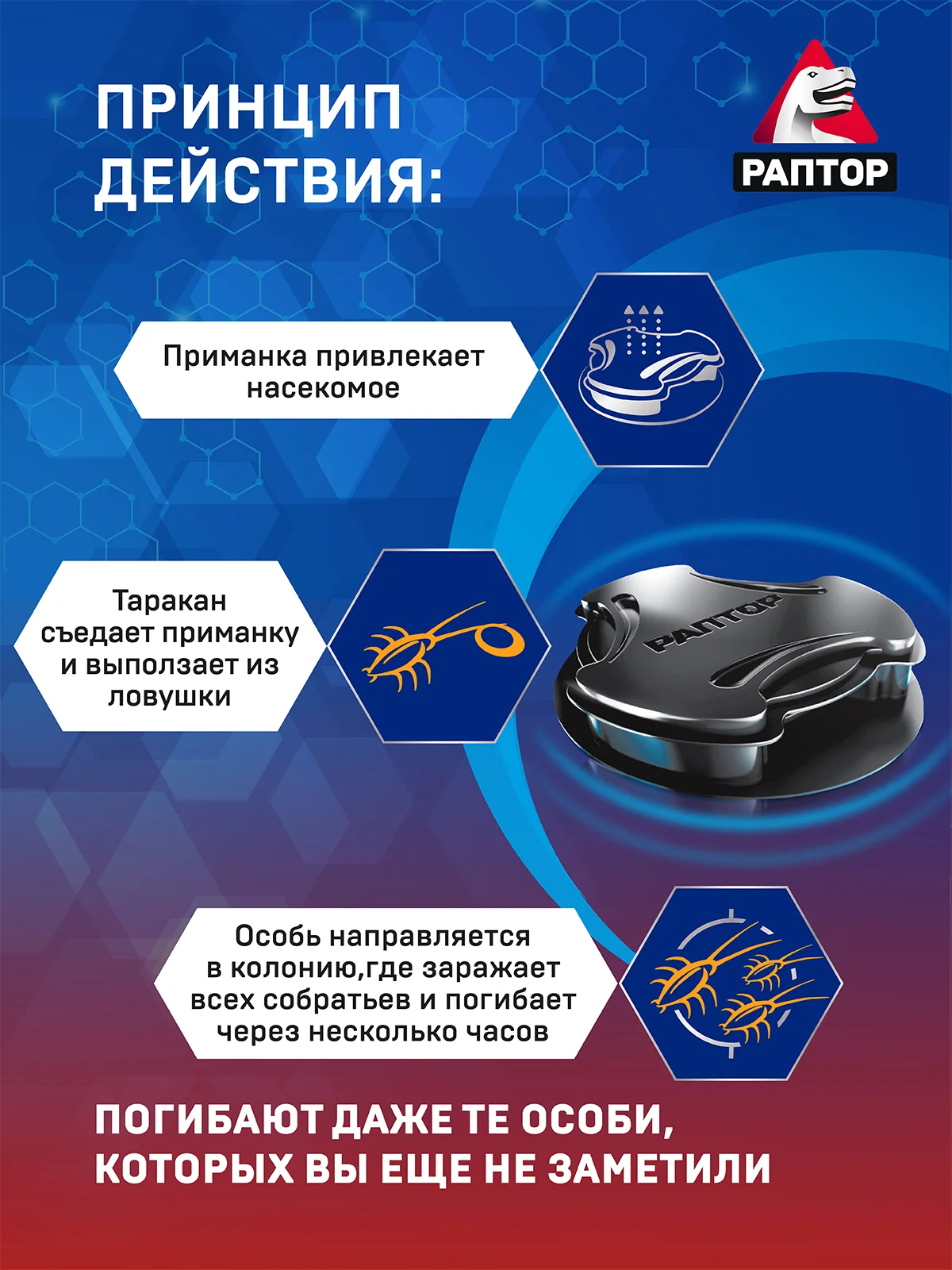 Средство от тараканов и муравьев, 12 ловушек