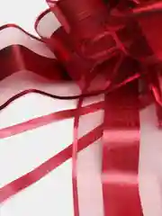 Красный бант-шар, d-20 см, подарочный