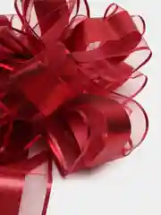 Красный бант-шар, d-20 см, подарочный
